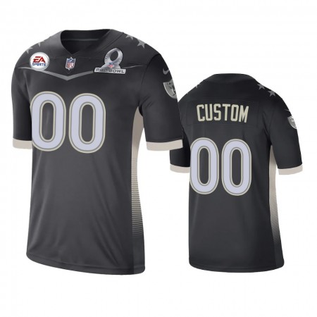 Miesten Las Vegas Raiders NFL Pelipaita Custom Game Anthracite 2021 AFC Pro Bowl
